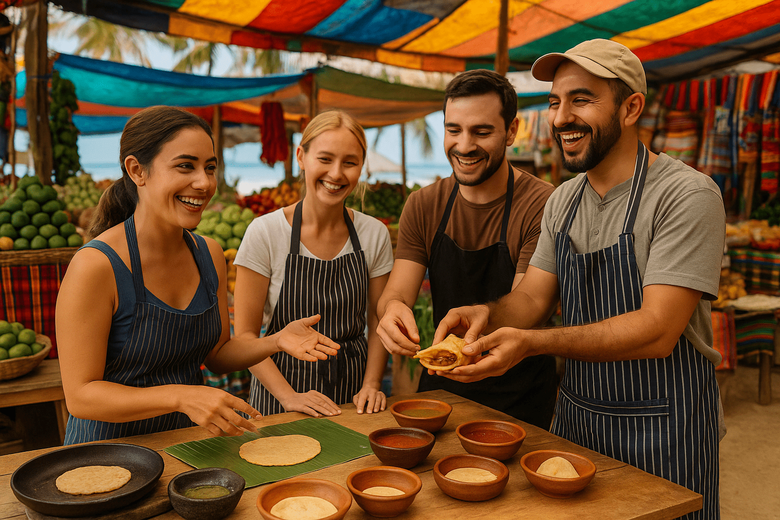 Del mercado a la mesa: Cómo es una clase con chefs locales en Playa del Carmen